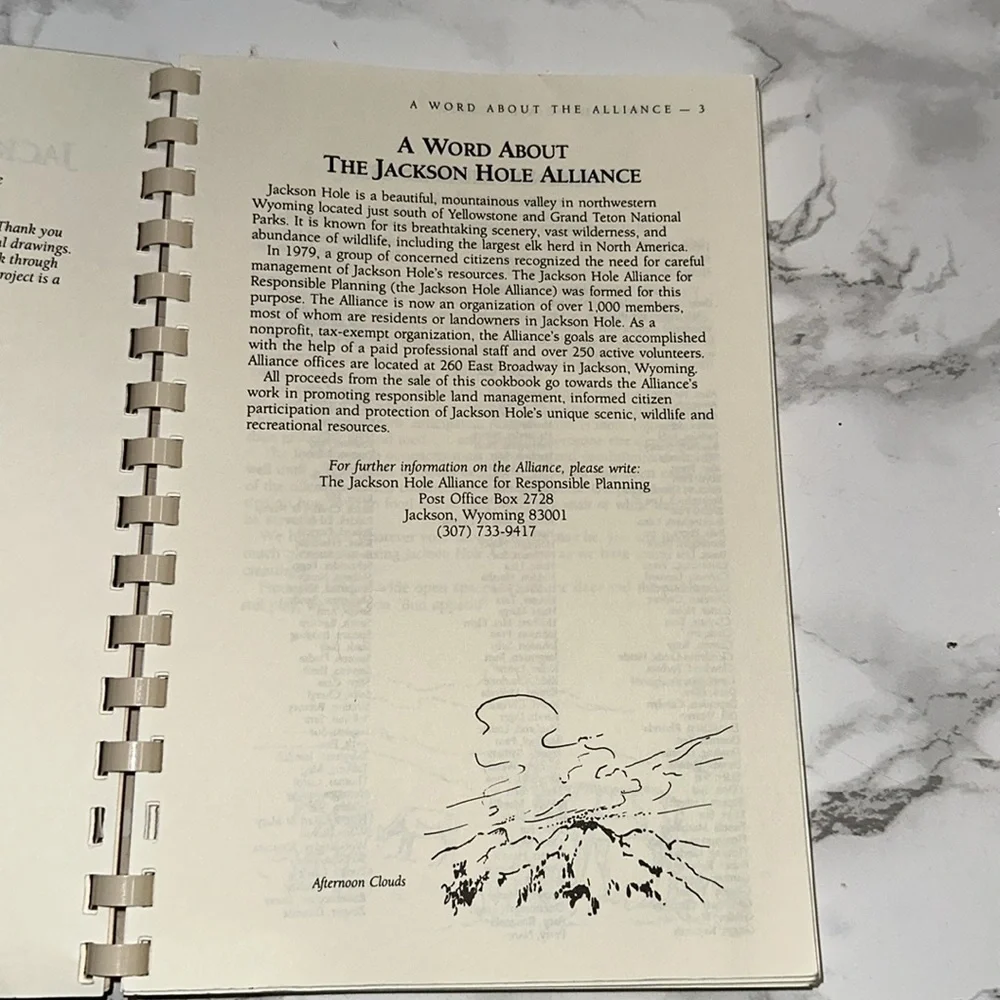 Jackson Hole À La Carte Cookbook